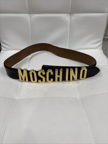 Moschino redwall black - redwall, leather