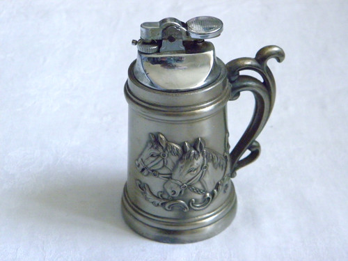 Table top gas lighter tankard - top,