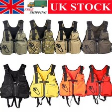 Adjustable Fishing Life Jacket Buoyancy Aid Vest for Kayaking Boating Sailing UK
