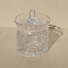 Thomas Webb Crystal Honey Pot
