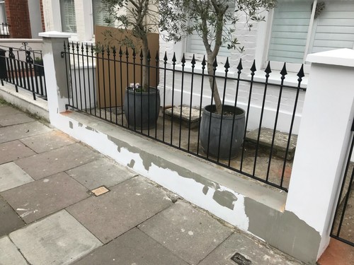 Metal fencing low wall steel - low,