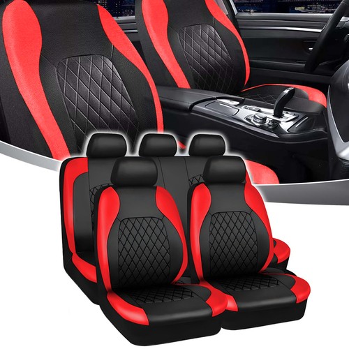 Black red car seat - black,