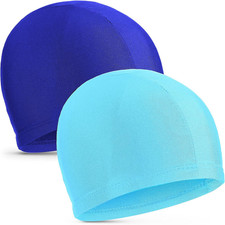 2 Pieces Fabric Swimming Cap