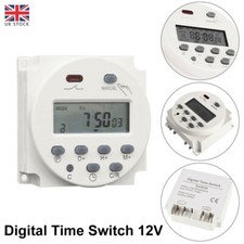 DC 12V 16A LCD Digital Timer Switch Electronic Power Time Relay Programmable New