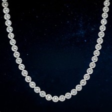 Angel Silver Tennis Necklace