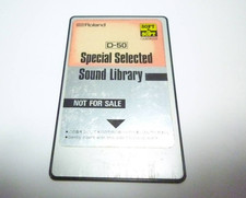Roland D-50 Special Selected Sound Library Memory Card Used from Japan