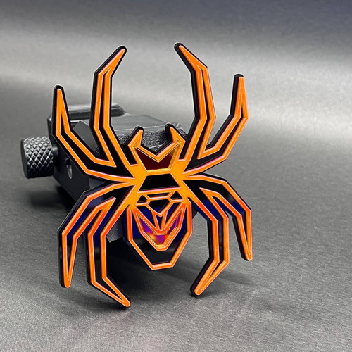 Black widow hitch cover - black,