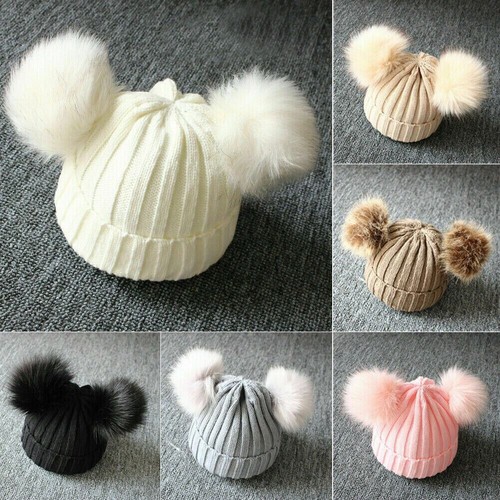Baby double pom hat - hat, 2