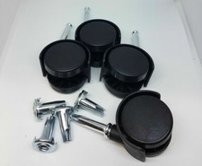 4 x Office Chair BLACK TWIN