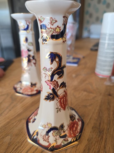Pair mason ironstone - mason's, blue