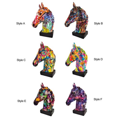 Horse head statue bust - bust, resin