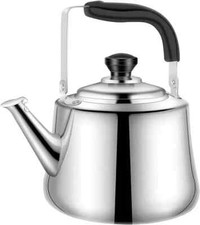 LARGE 10 LITRE WHISTLING KETTLE STAINLESS STEEL COFFEE TEA POT INDUCTION GAS 10L