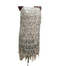 M&S Gold Silver Sequin Tassel