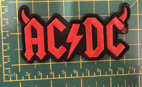 Horns woven sew - ac/dc,