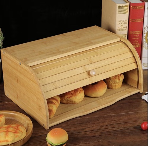Bamboo bread bin roll - bamboo,