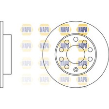 2x Brake Discs Solid For Audi