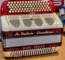 BELGIUM-Dubois Charleroi Melodeon Button Accordion Made in BELGİQUE   