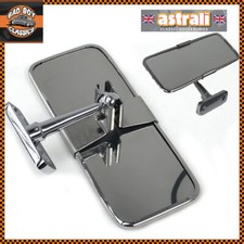 Stainless Steel UNIVERSAL Rear View Mirror Interior KIT CAR / HOT ROD