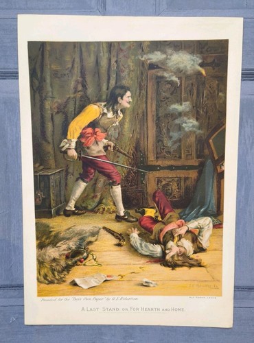 Antique 1888 sword fight - 1888,