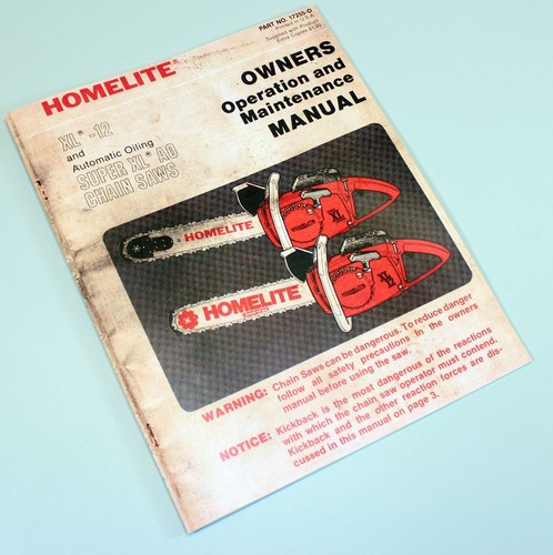 Homelite xl12 chainsaw - xl12, xl