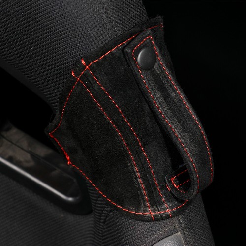 Black genuine suede leather - genuine,