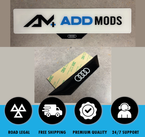 Audi number plate - audi, holder