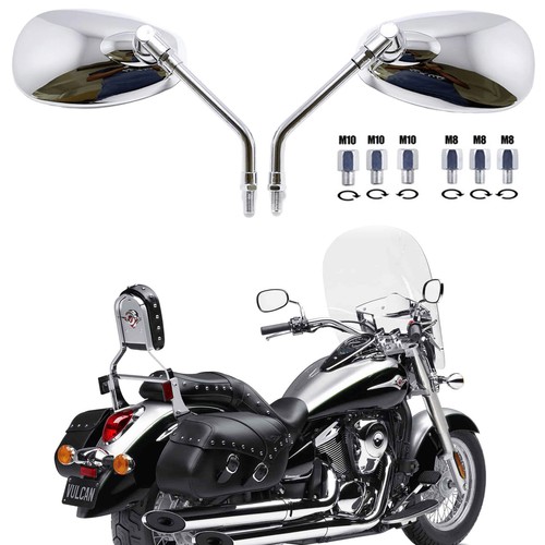Pair chrome motorcycle - chrome,