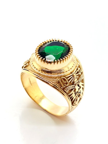 9ct yellow solid gold green - 9ct,