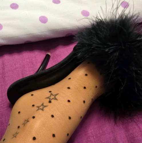 Vintage black fluffy - vintage,
