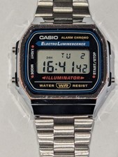 Genuine CASIO Retro Classic Unisex Digital Steel Bracelet Watch- A168WG-9EF