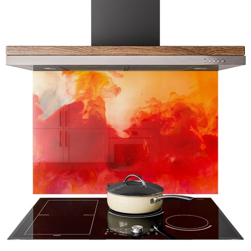 Glass splashback kitchen tile - glass,