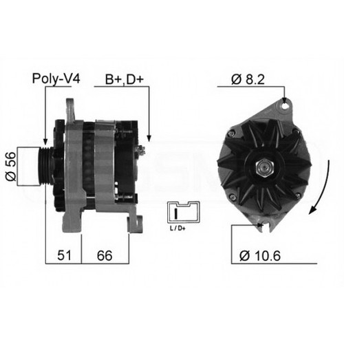 Alternator for citroen 16 - for,