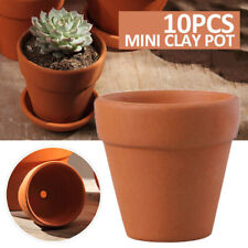 10pcs Mini Terracotta Pots Nursery with Hole for Succulents Cacti Plants Flowers