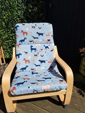 Ikea Poang Kids Chair Cover, slipcover, replacement cover, cushion, washable