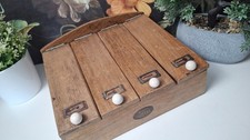 Antique wooden Victorian cutlery store BOX Kitchen Shabby chic RARE collectable