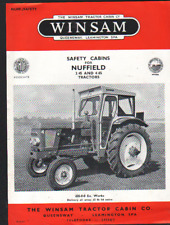 WINSAM Safety Cabs for Nuffield 3/45 and 4/65 Tractors Brochure Leaflet