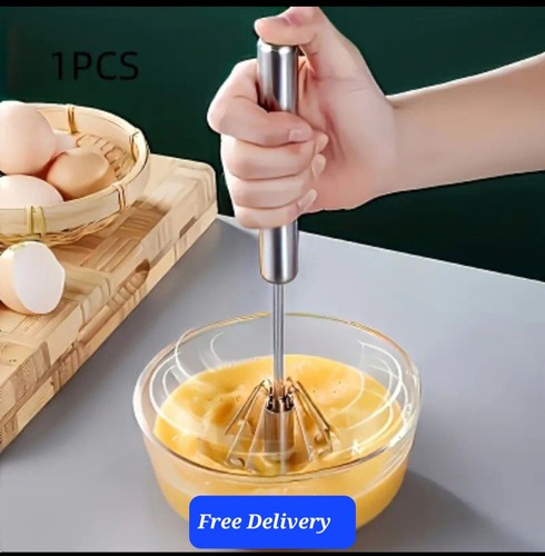 Manual push whisk egg beater - manual,