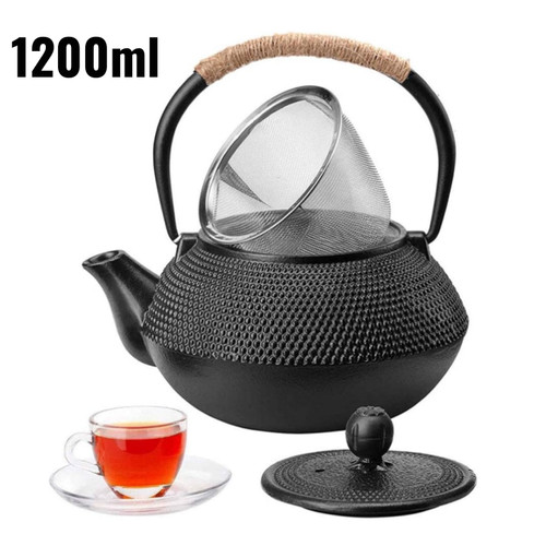 Japanese iron tea pot cast - pot,
