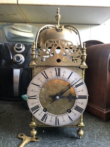 Antique lantern clock thomas - antique,