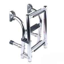 3 Steps Boat Marine Stainless Steel Foldable Boat Ladder Folding Boarding Ladder