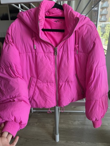 Zara short pink puffer - puffer, jacket