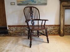 Chair outstanding John Moss Worksop Yew and burr Yew Windsor armchair c1860