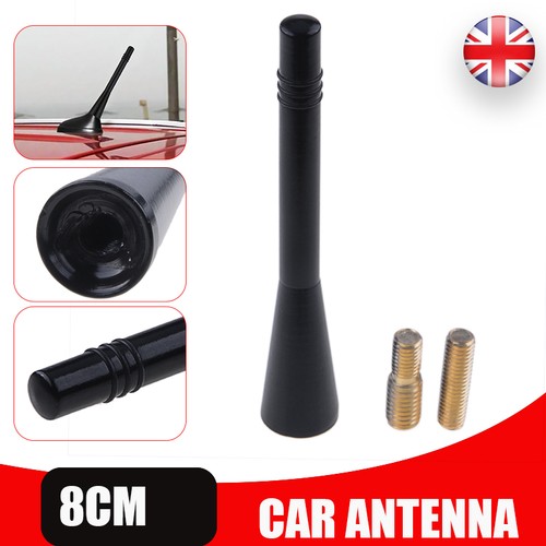 Black car auto aerial - black,