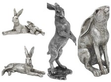 Silver Hare Figurines Hare