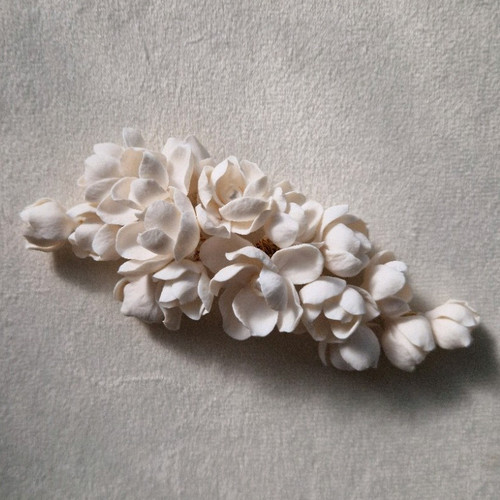 White floral flower headpiece - flower,
