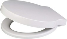 Euroshowers 87360 Round Soft Close Toilet Seat, White, 400 mm x 420 