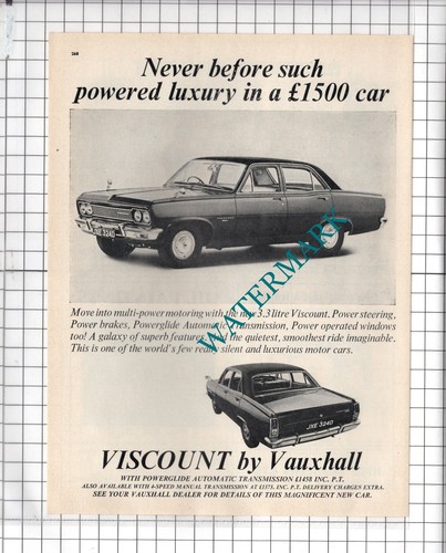Vauxhall viscount car - vauxhall, advert