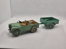 Dinky Toys Vintage Land Rover 340 and 341 with Trailer In Green 1:43 Scale