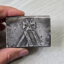 German Matchbox Holder Iron Cross World War I Militaria RARE 