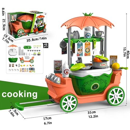 Kids cooking playset toy cash - kids,